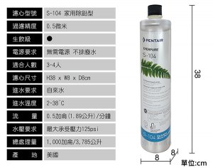 【濾心】Everpure S-104濾心 4