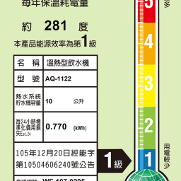 【落地】 AQ-1122 飲水機 / 二溫 4