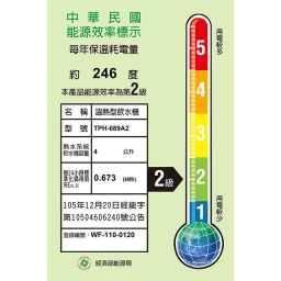 【廚下】TPH-689A2 飲水機 / 二溫 / 可調三段溫度 6